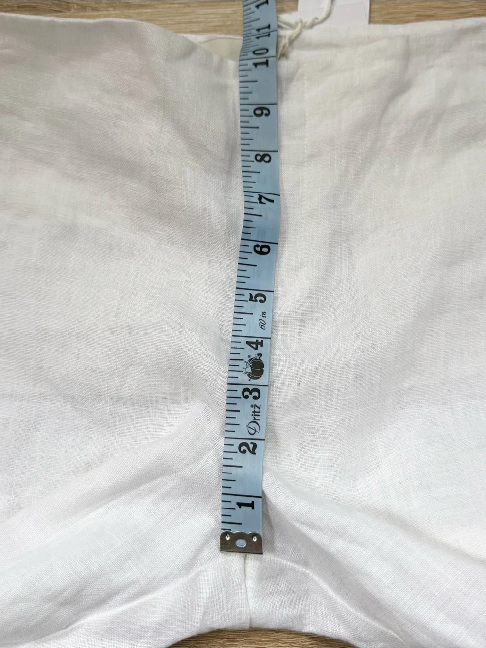 NWT Reformation Vida Linen Low Rise Pants White 8